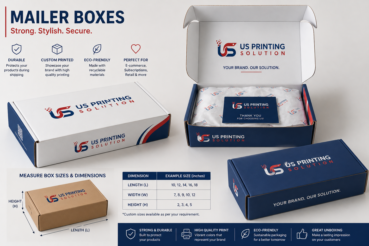 Standard Sizes and Dimensions for Mailer Boxes